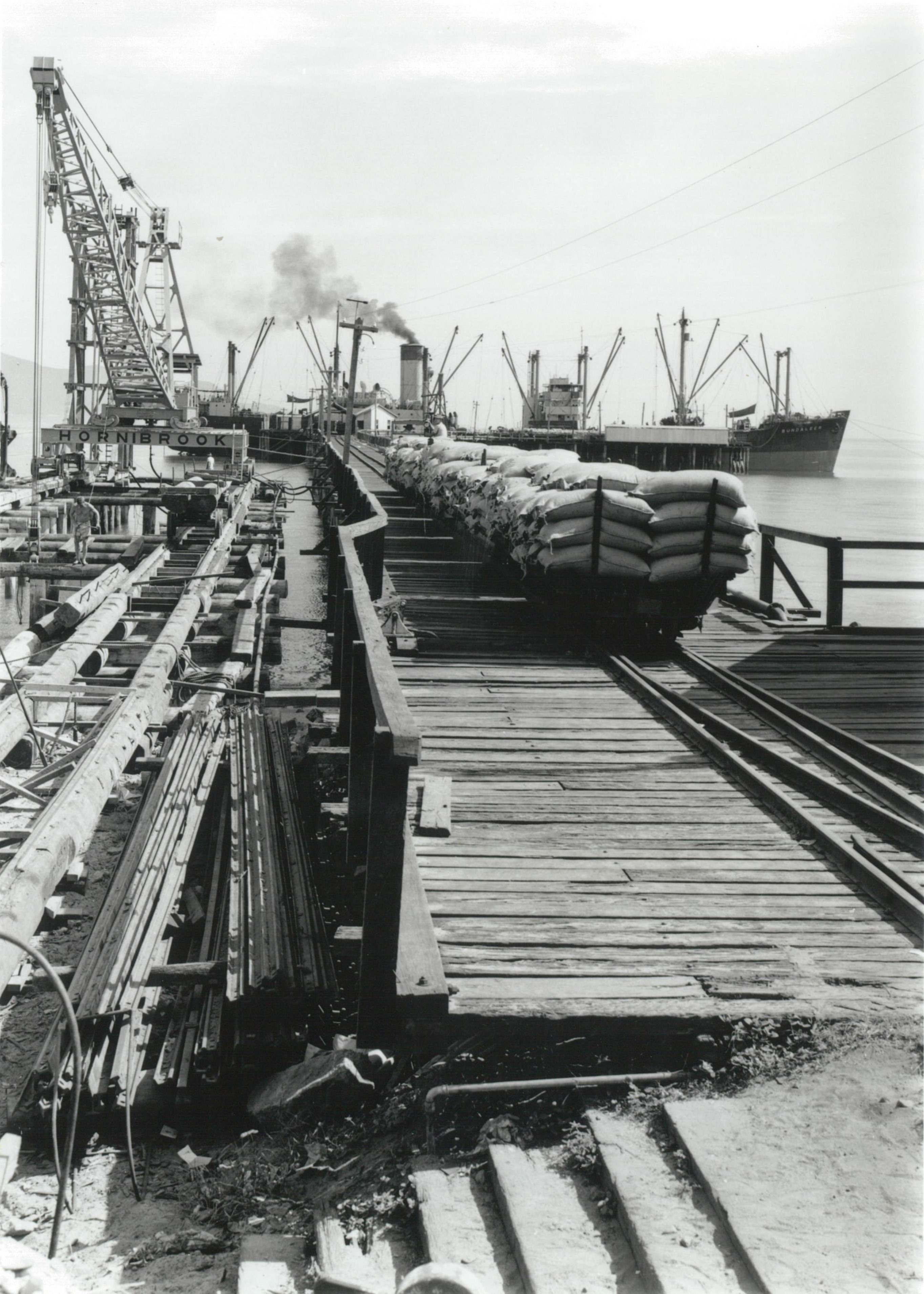 TERMINALS Lucinda 1957 58 Construction of Lucinda Bulk Sugar Terminal 03